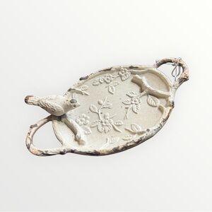 NWT Ceramic White Trinket Tray